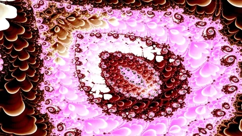 Spiraling tendrils unfold in recursive waves of organic motion Video stock 317155645