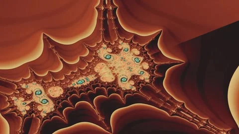 Spiraling tendrils unfold in recursive waves of organic motion Video stock 317155696