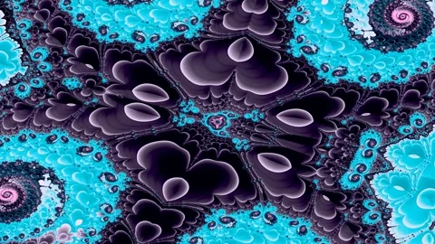 Spiraling tendrils unfold in recursive waves of organic motion Video stock 317155763