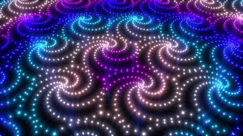 Spiralling light patterns loop. Spirituality or data concept. Stock Footage 344490144