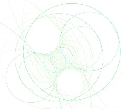Spirals and circles. Endless, continuous line Ilustración de archivo