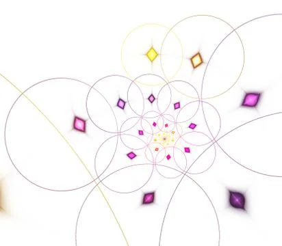 Spirals and circles. Endless, continuous line Ilustración de archivo