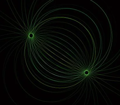 Spirals and circles. Endless, continuous line Ilustración de archivo