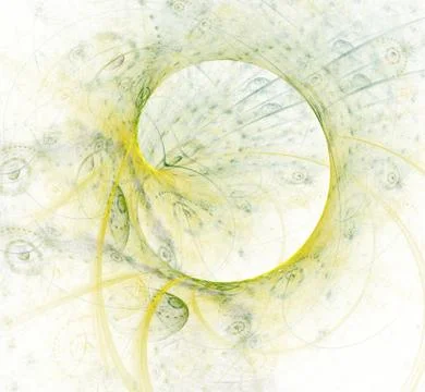 Spirals and circles. Endless, continuous line Stock Illustration