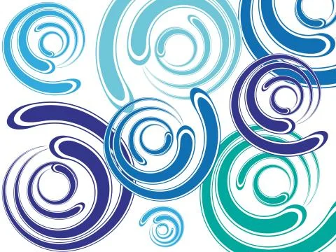 Spirals background Stock Illustration