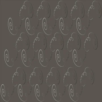 Spirals on a gray background Stock Illustration