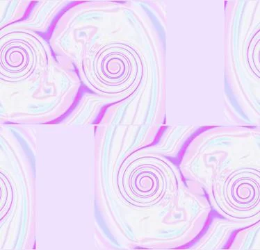 Spirals pattern pink violet purple light blue shifted Stock Illustration