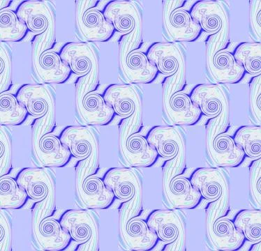Spirals pattern purple blue bege diagonally Stock Illustration