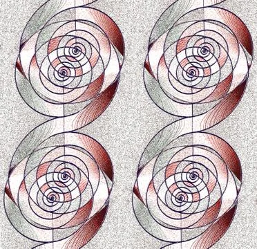 Spirals pattern silver gray brown Stock Illustration