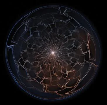 Spirals, rings and loops with texture on background Illustrazione stock