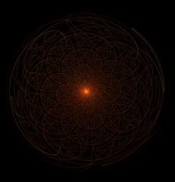 Spirals, rings and loops with texture on background Illustrazione stock