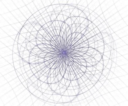 Spirals, rings and loops with texture on background Stock-Illustration