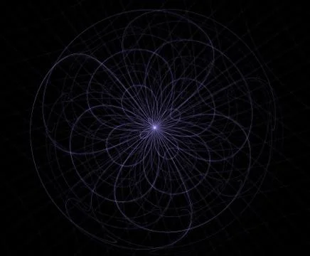 Spirals, rings and loops with texture on background Illustrazione stock