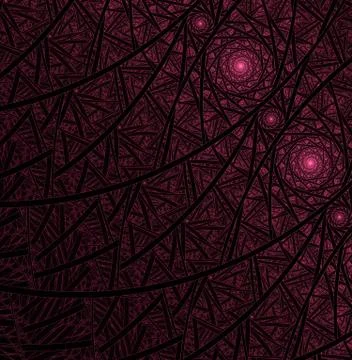 Spirals, rings and loops with texture on background Illustrazione stock