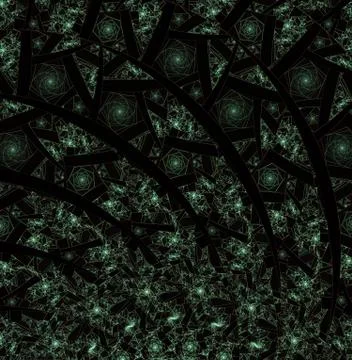 Spirals, rings and loops with texture on background Illustrazione stock