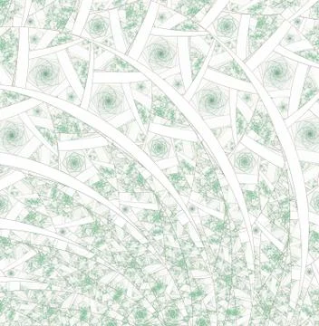 Spirals, rings and loops with texture on background Stock Illustration