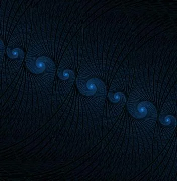 Spirals, rings and loops with texture on background Stock Illustration