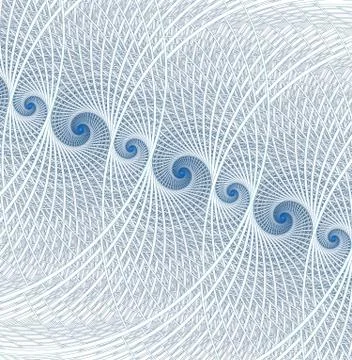 Spirals, rings and loops with texture on background Illustrazione stock