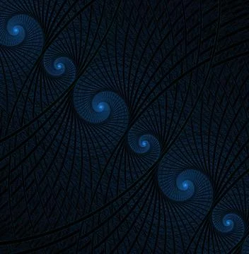 Spirals, rings and loops with texture on background Illustrazione stock