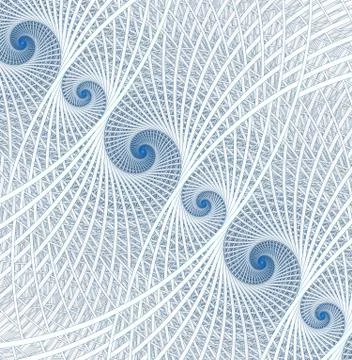 Spirals, rings and loops with texture on background Illustrazione stock