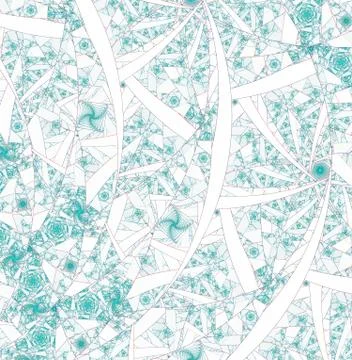 Spirals, rings and loops with texture on background Stock Illustration