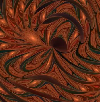 Spirals, rings and loops with texture on background Illustrazione stock