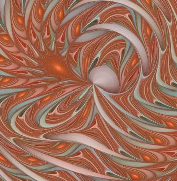 Spirals, rings and loops with texture on background イラスト素材