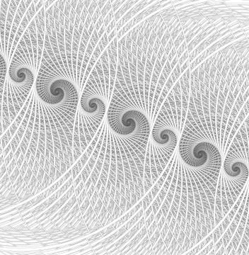 Spirals, rings and loops with texture on background Illustrazione stock