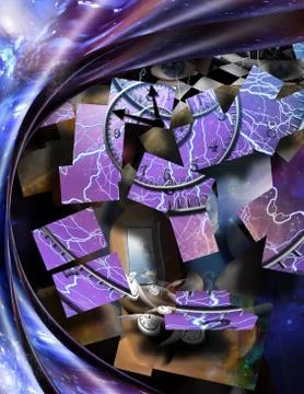 Spirals of time Stock-Illustration