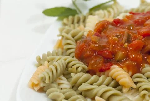 Spirals with Tomato Sauce Фото