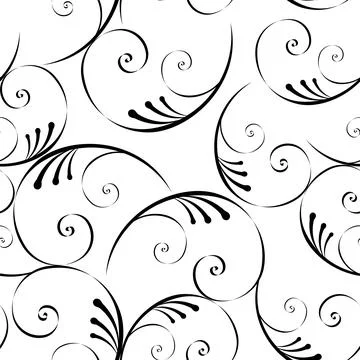 Spirals vector seamless pattern design Stock Illustration
