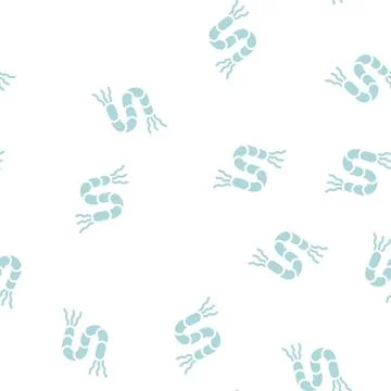 Spirilla bacteria glyph icon vector isolated illustration Illustrazione stock