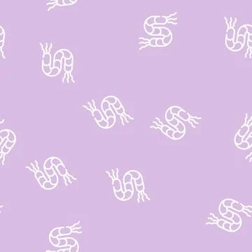 Spirilla bacteria line icon vector isolated illustration Stockillustratie