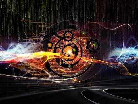 Spirit of Digital Processing Stock Illustration