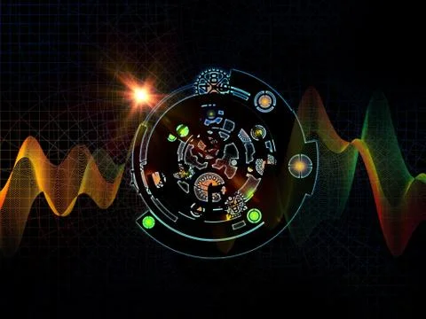 Spirit of Digital Processing Stock Illustration