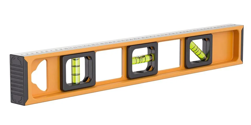 Spirit level, 3D rendering Ilustración de archivo