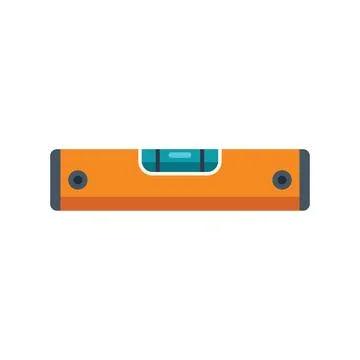 Spirit level measuring tool displaying horizontal accuracy icon Ilustración de archivo