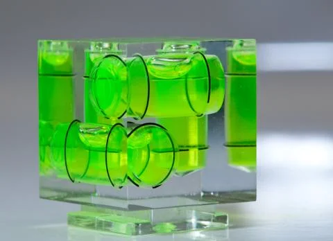 Spirit level to set camera parallel to ground Stock Illustration