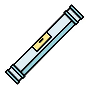 Spirit level tool for construction and measurement Stock Illustration