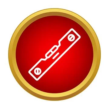 Spirit level tool measuring accuracy and precision illustration Stock Illustration