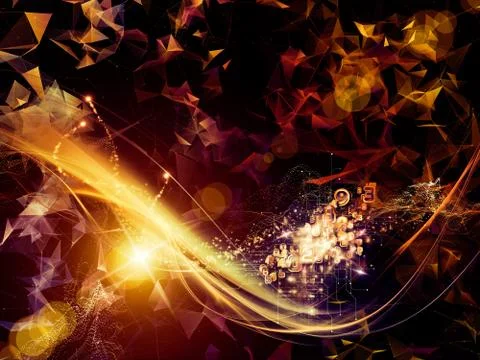 Spirit of Virtual World Illustrazione stock