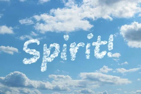 Spirit word on cloud Illustrazione stock