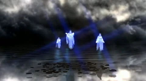 Spirits,Ghosts,Angels,Halloween Horror scene Video stock 15708390