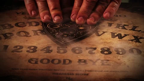 Spiritual Game Ouija Board 4 Stock Footage