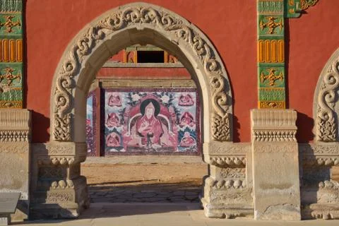 Spiritual gate. Stock Photos