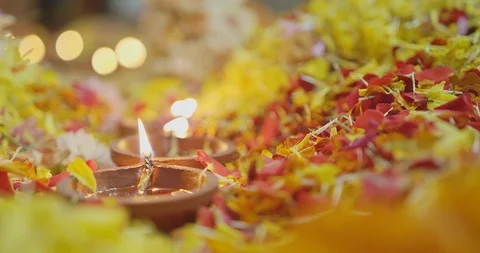 Spiritual Lamp Stock Footage