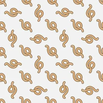 Spirochetes vector Bacteria concept colorful seamless pattern Stock Illustration