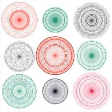 Spirograph Designs Illustrazione stock