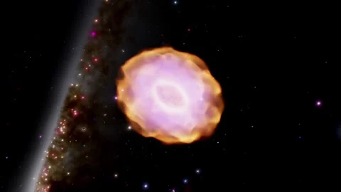 Spirograph Nebula (IC 418) - Mesmerizing Geometric Patterns 4K 60fps Vídeos de archivo 340203322