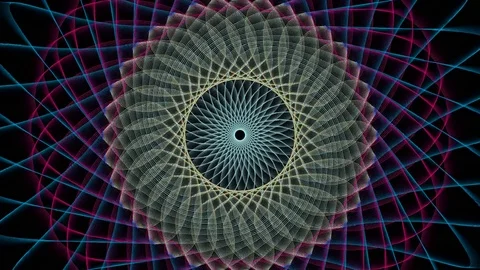Spirographic Mandala - Loop Abstract Animation Video stock 70423082